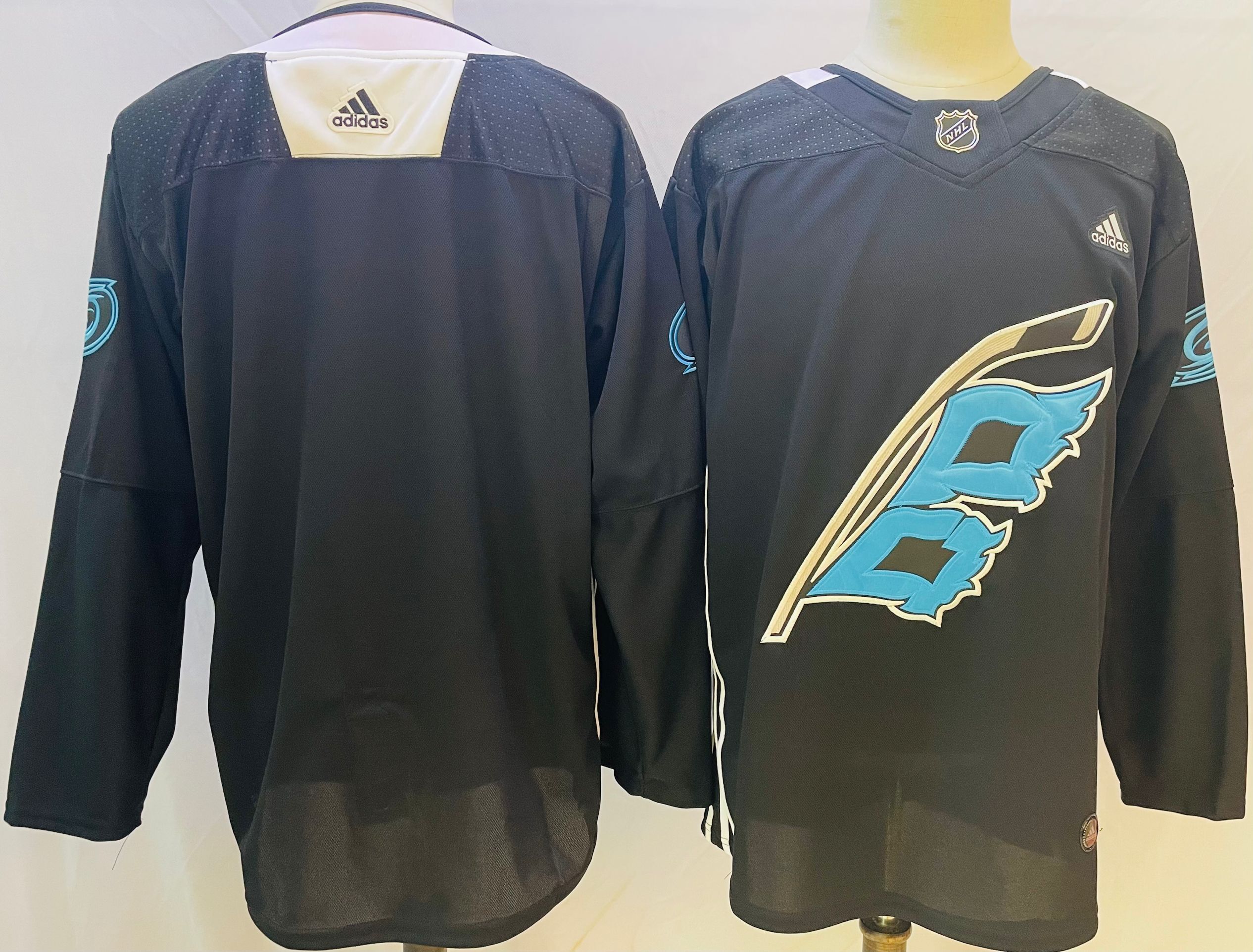 Men Carolina Hurricanes Blank Black Authentic Stitched 2022 Adidas NHL Jersey